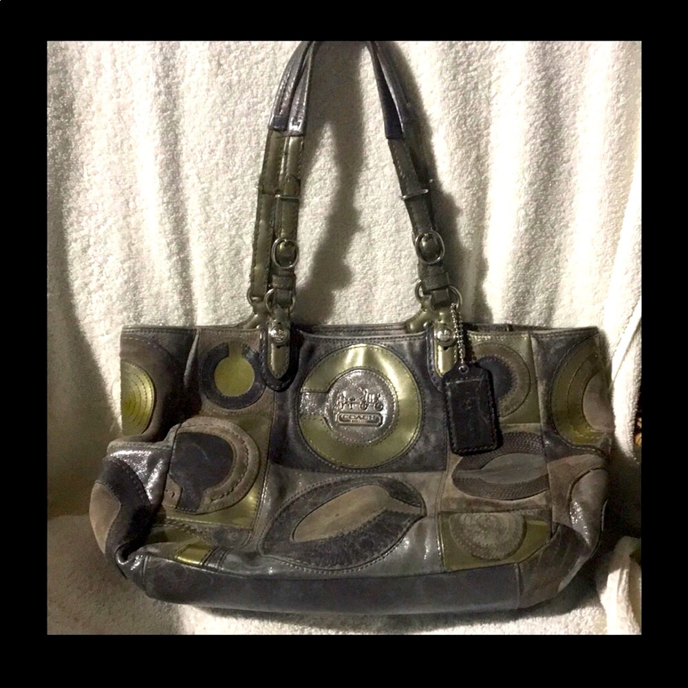Coach Multicolor Patchwork Shoulder Bag
